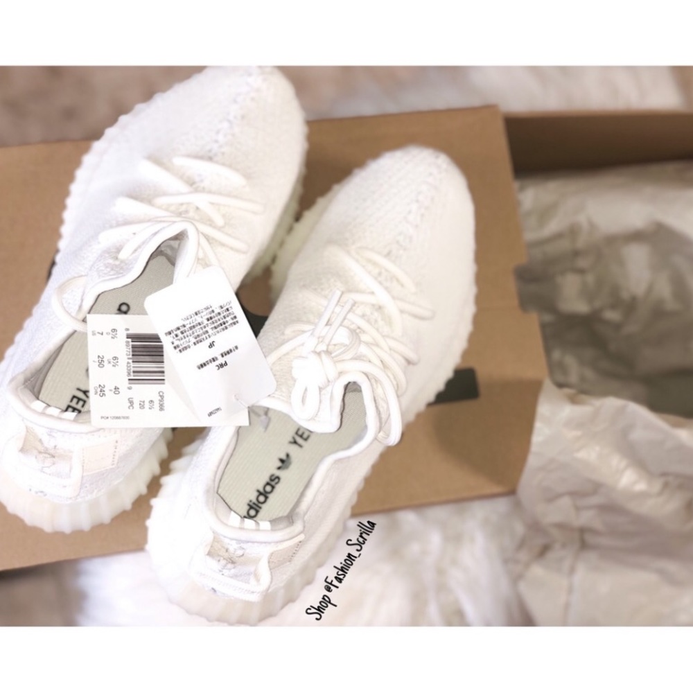 Yeezy 350 V2 Triple White Adidas Sneakers - Picture 12 of 14